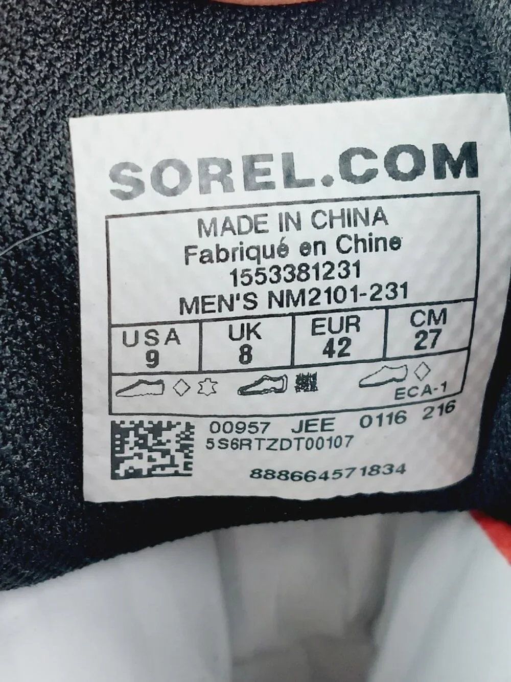 Sorel Men's Brown Black Ankeny Waterproof Classic Ankle Duck Winter Boot Size 9